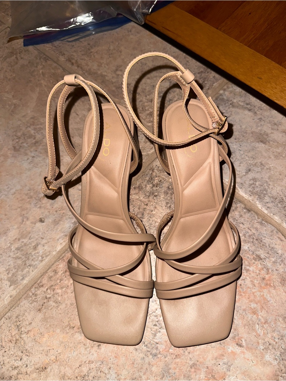 Aldo Esther Strappy heeled sandal, Block heel
